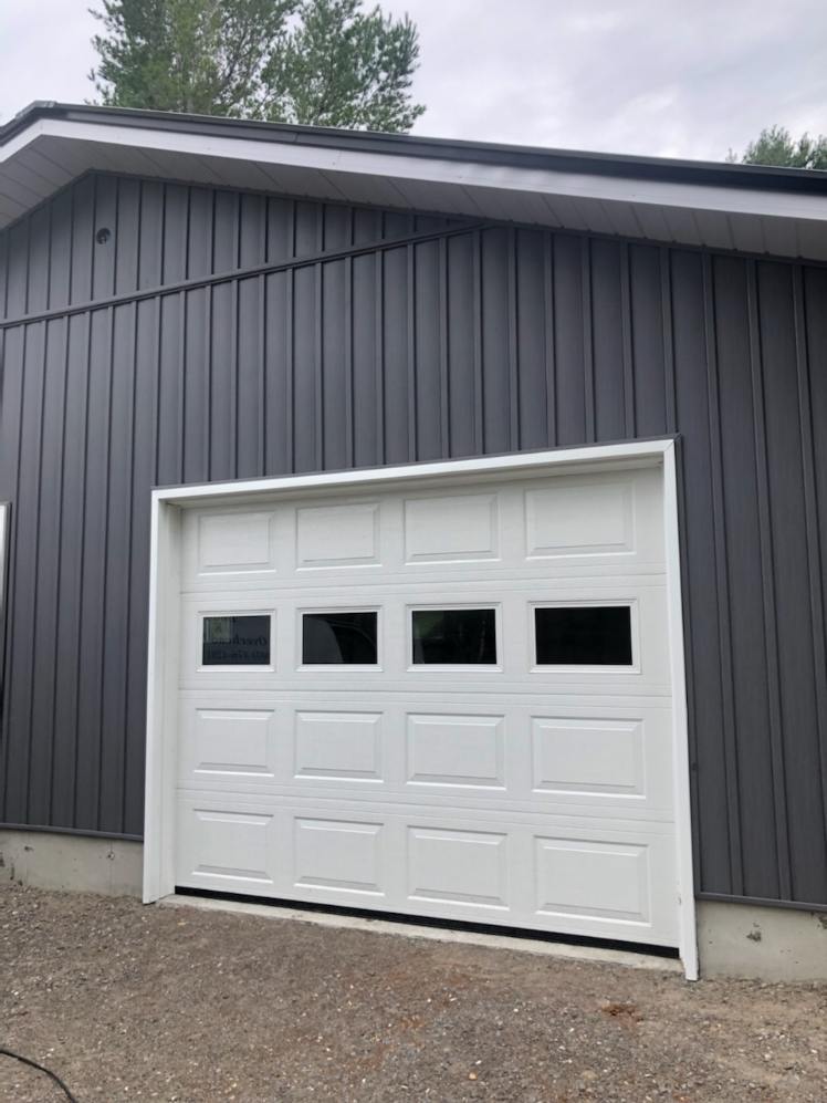 large four window garage door