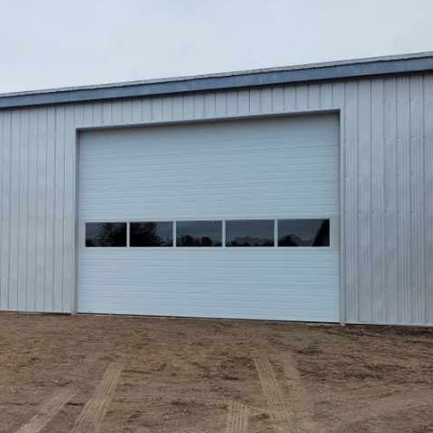 Large commercial garage door